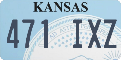 KS license plate 471IXZ