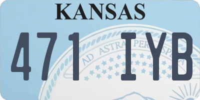 KS license plate 471IYB