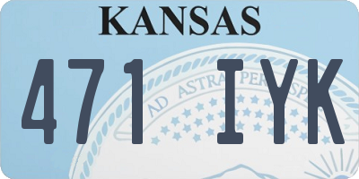 KS license plate 471IYK