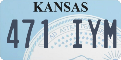 KS license plate 471IYM
