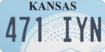 KS license plate 471IYN