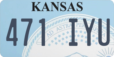KS license plate 471IYU