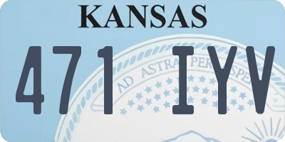 KS license plate 471IYV