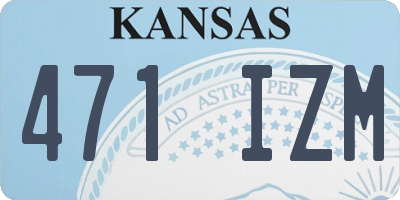 KS license plate 471IZM