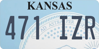 KS license plate 471IZR