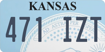KS license plate 471IZT