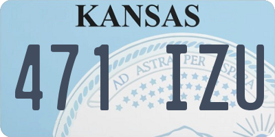 KS license plate 471IZU