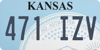 KS license plate 471IZV