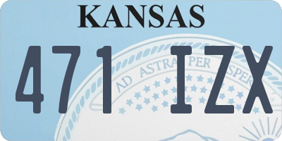 KS license plate 471IZX