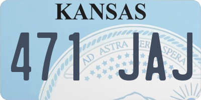 KS license plate 471JAJ