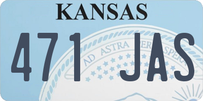KS license plate 471JAS