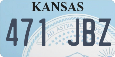 KS license plate 471JBZ