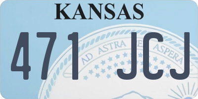 KS license plate 471JCJ