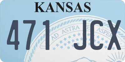 KS license plate 471JCX