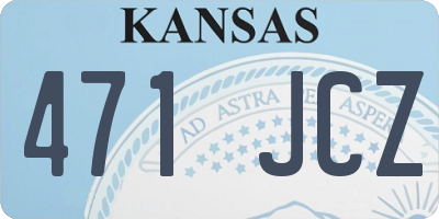 KS license plate 471JCZ