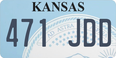 KS license plate 471JDD