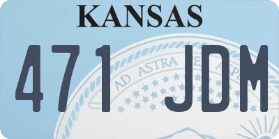 KS license plate 471JDM