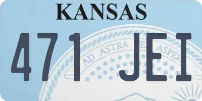 KS license plate 471JEI