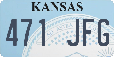 KS license plate 471JFG