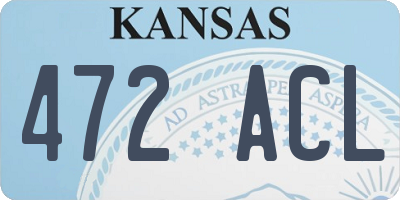 KS license plate 472ACL