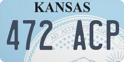 KS license plate 472ACP