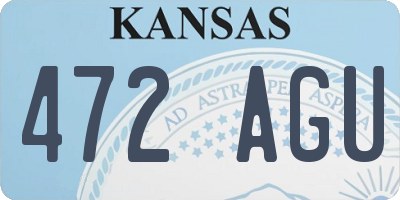 KS license plate 472AGU