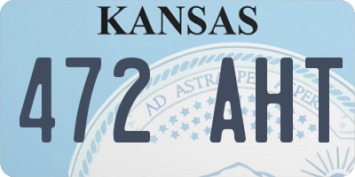 KS license plate 472AHT