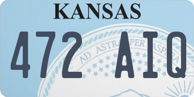 KS license plate 472AIQ