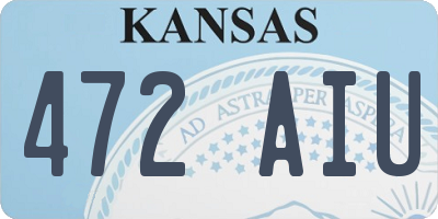 KS license plate 472AIU