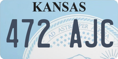 KS license plate 472AJC