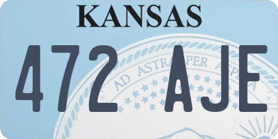 KS license plate 472AJE