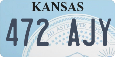 KS license plate 472AJY