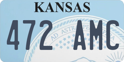 KS license plate 472AMC