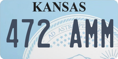 KS license plate 472AMM