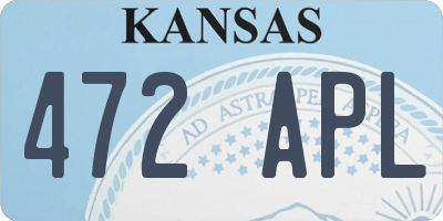 KS license plate 472APL