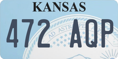 KS license plate 472AQP