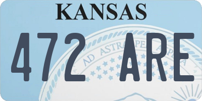 KS license plate 472ARE