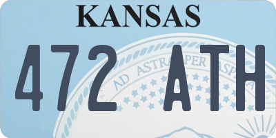 KS license plate 472ATH