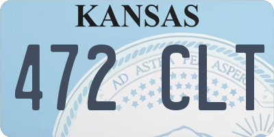 KS license plate 472CLT