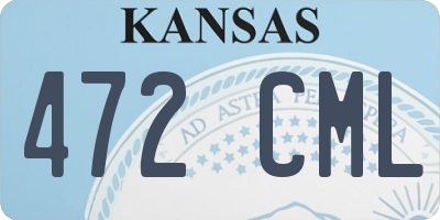 KS license plate 472CML