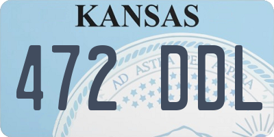 KS license plate 472DDL