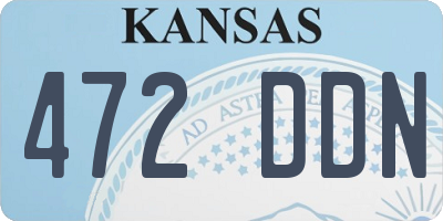 KS license plate 472DDN