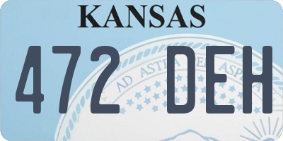 KS license plate 472DEH