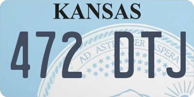 KS license plate 472DTJ
