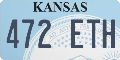 KS license plate 472ETH