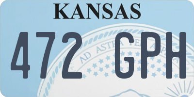 KS license plate 472GPH