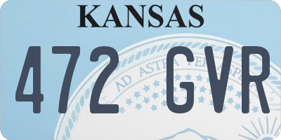 KS license plate 472GVR