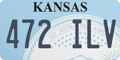 KS license plate 472ILV