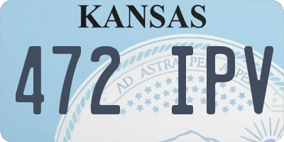 KS license plate 472IPV