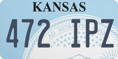 KS license plate 472IPZ